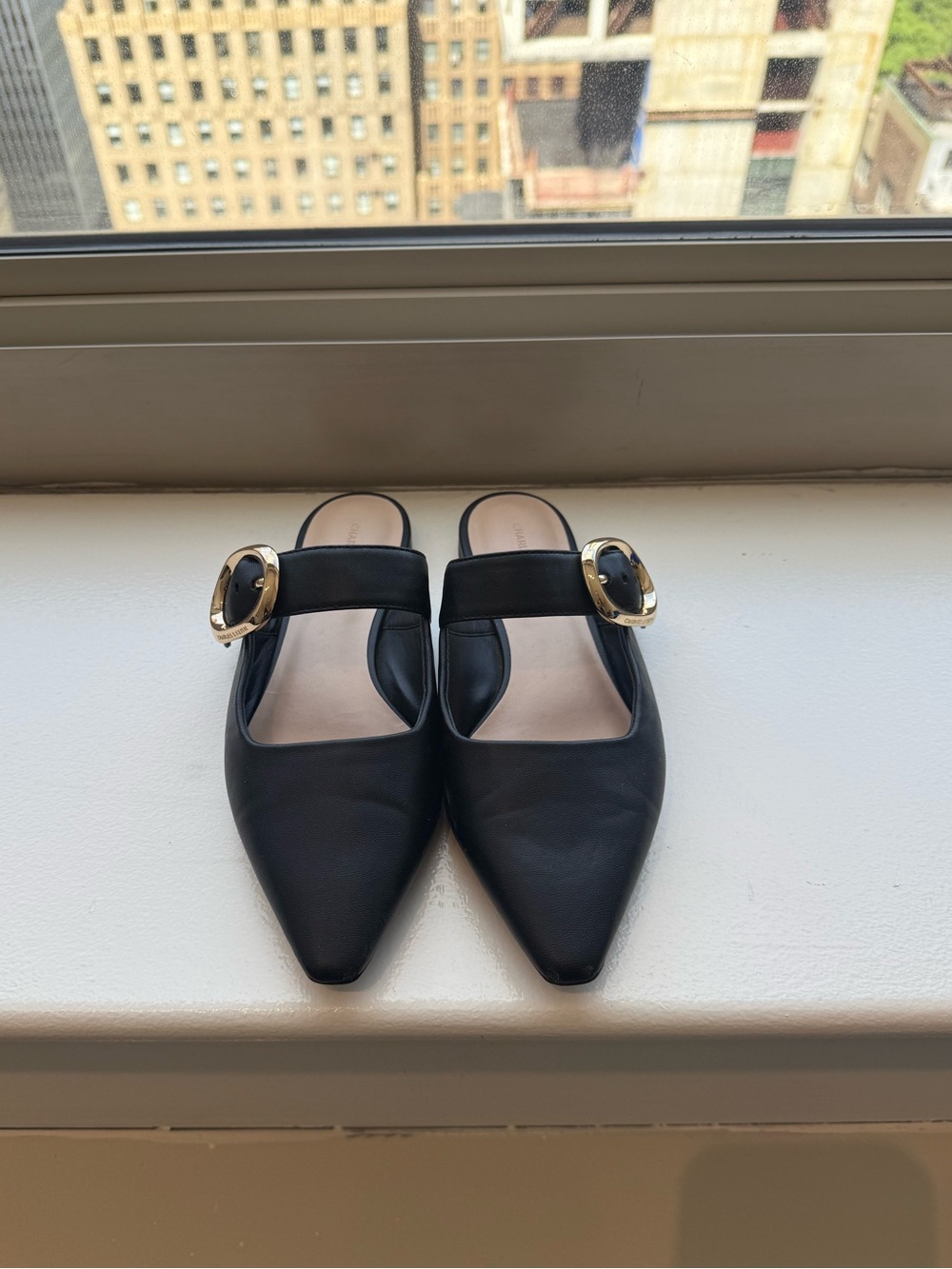 Charles & Keith Buckle-strap Flat Mules - Picture 6 of 8